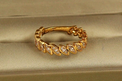 Кольцо Xuping Jewelry Колос Эдема р 19 золотистое