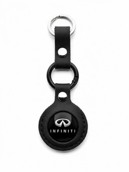 Брелок натуральная кожа Infiniti ручная робота 40 мм