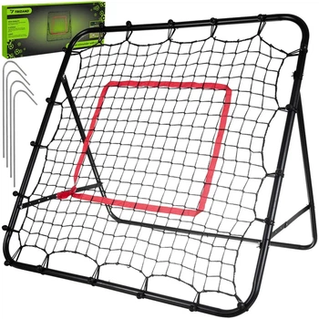 Футбольний тренажер Trizand 23611 4в1 – ворота, ребаундер та мішень для відпрацювання ударів і передач 120×120×72 см