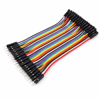 Dupont дроти перемички тато мама 40 шт 20 см для Arduino шлейф кабелі конектори макетної плати