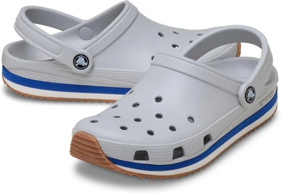 Чоловічі Ретро крокси Сірі класік Crocs Crocband Runner Clogs Atmosphere (45-46, сірий)