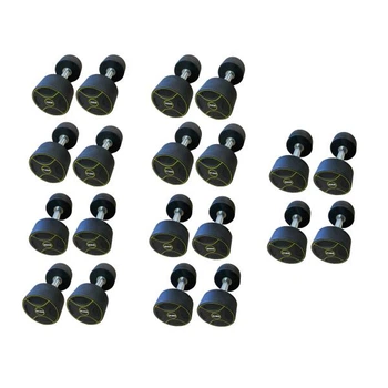 Уретановый гантельный ряд Generation Fitness FF51D4B-15/37,5kg (10 пар) 525 кг