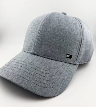 Кепка Бейсболка TOMMY HILFIGER Летняя из Натурального Льна, Серая, Мужская размер M (57-58 см)
