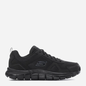 Мужские кроссовки кожаные Skechers Track Scloric 52631W BBK 46 Черные (192283297021)