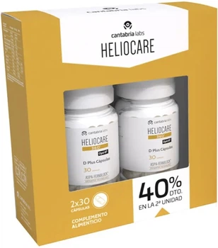 Suplement diety Cantabria Labs Heliocare 360° D Plus Oral 2 x 30 kapsułek (8436574365429)