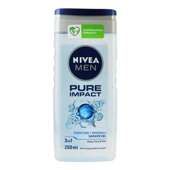Гель для душу NIVEA чоловічий Заряд чистоти 250 мл (4005808765560)