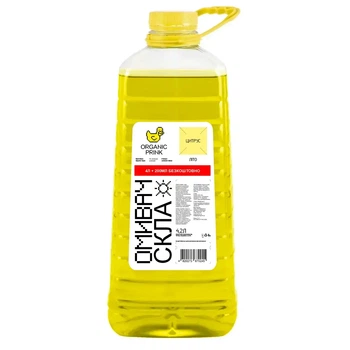 Омивач скла літній Organic Prink цитрус жовтий 4.2 л