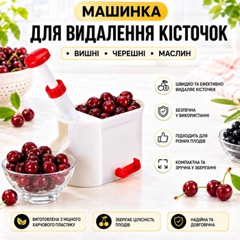 Пристрій для видалення кісточок Helfer Hoff Червоний