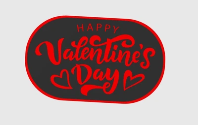 Декорація до Дня святого Валентина 'Happy Valentine's Day'. Aivory