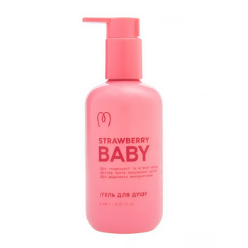 Гель для душа увлажняющий против клубничной кожи Mary Babe Strawberry Baby 250 г