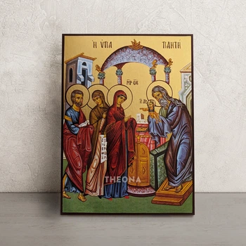Ікона Стрітення Господнє 14 × 19 см