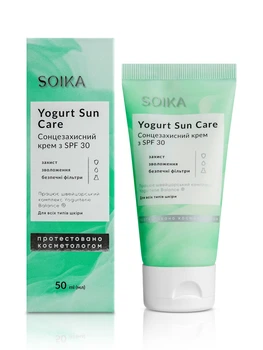 Крем д/обл. сонцезах. з SPF30 та пребіот. комплексом Yogurtene Balance, 50 мл