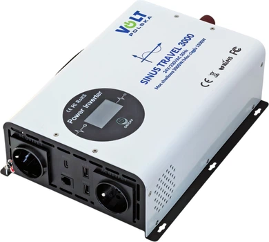 Przetwornica napięcia Volt Polska Sinus Travel 3000 LCD 24/230V 1500/3000W White (3SITW300024)