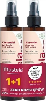 Mleczko do ciała Mustela Maternite Essential Care Multifunkcyjne 2 x 200 ml (5905794263554)