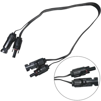 Плоский кабель MC4-MC4 Super Flat Solar PV Connector Cable 6мм² 30A сумісний з EcoFlow, BLUETTI, Jackery (1 пара)