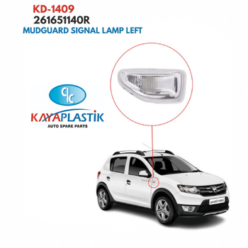 Покажчик повороту білий лівий Renault Dokker, Stepway [KAYA] 261651140R