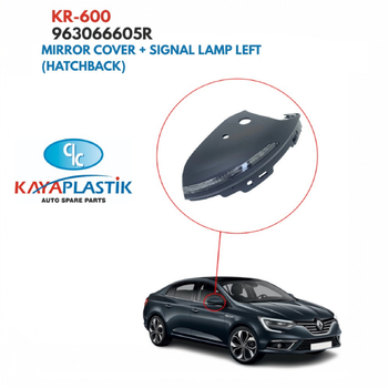 Покажчик повороту біле ліве дзеркало/корпус Renault Megane V [KAYA] 963066605R