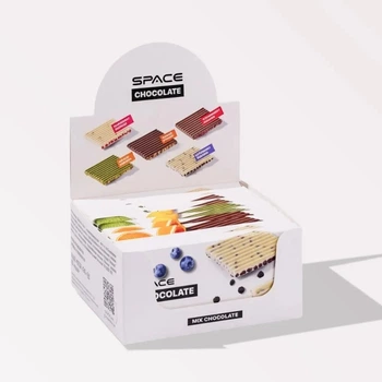 Блок шоколада Spacefood Space Chocolate MIX Crunch, 10*25 грамм - Микс