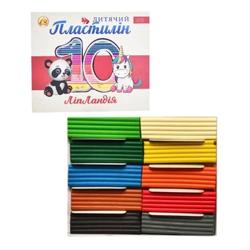 Набор пластилина "Липландия" ТЕ461370/337-1, 10 цветов, 200 гр