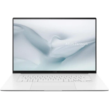 Ноутбук ASUS Zenbook S 16 OLED (UM5606GA-SR223X), AMD Ryzen AI 9 465 / 16" / 120 Гц / OLED / Сенсорний / RAM 32 ГБ LPDDR5X / SSD 1 ТБ / Radeon 880M / Windows 11 Pro / Білий
