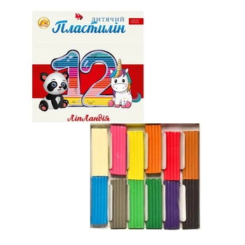 Набор пластилина "Липландия" ТЕ461371/338-1, 12 цветов, 240 гр
