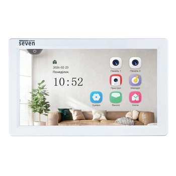 Видеодомофон SEVEN DP-7570 FHD IPS white, экран 7"
