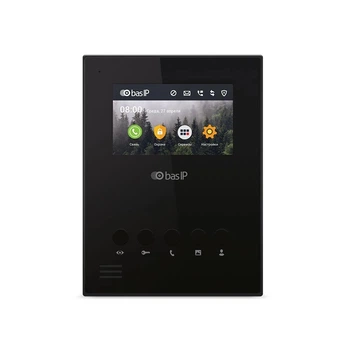 IP Wi-Fi видеодомофон Bas-IP AU-04LAF black, экран 4.3"
