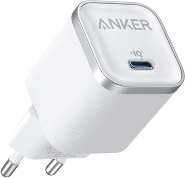 Мережевий зарядний пристрій Anker Nano Charger - USB-C 45W White (A2692L21)