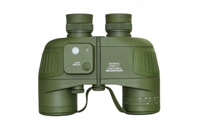 Бинокль профессиональный WATERPROOF ARMY 10*50 с компасом и дальномерной сеткой Зеленый