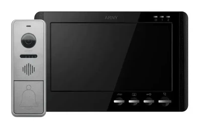 Аналоговый комплект видеодомофона ARNY AVD-7942 (AVD-709MD 1Мп+AVP-NG420 1Мп) Black+Silver