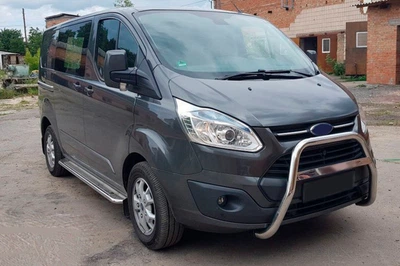 Кенгурятник WT006 (нержавейка) для Ford Custom 2013-2022 гг