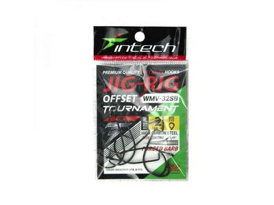 Гачки офсетні INTECH Tournament JIG-RIG Offset 2 (6шт/уп) WMV-32SB