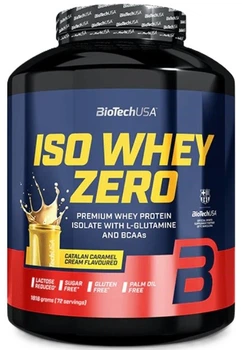 Izolat białka serwatkowego BioTechUSA Iso Whey Zero proszek 1816 g Catalan Caramel Cream (5999076264018)