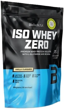 Izolat białka serwatkowego BioTechUSA Iso Whey Zero proszek 454 g Wanilia (5999076264025)