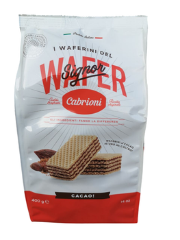 Вафлі Cabrioni Signor Wafer Cacao 400 г з какао без пальмової олії