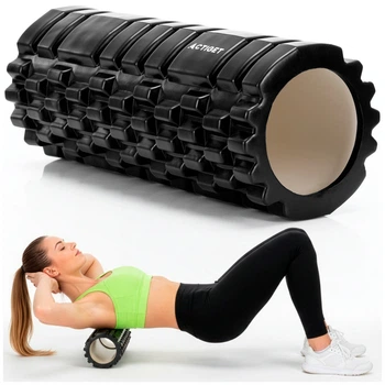 Массажный ролик Actiget EVA 33 x 13.5 см (валик, роллер) ACT0029 Black