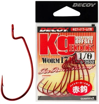 Гачки Decoy Worm 17R Kg Hook R 4/0 (7шт)