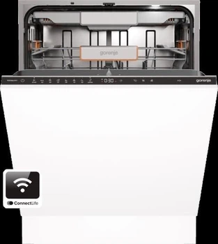 Посудомоечная машина Gorenje встраиваемая, 16компл., a+++, 60см, инвертор, Wi-Fi, AquaStop, сенсорное упр, 3 корзины, белый gv673a65