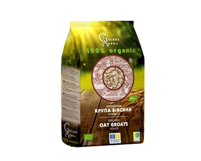 Крупа вівсяна Galeks Agro плющена органічна 400 г