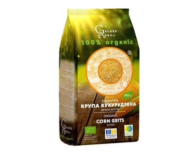 Крупа кукурудзяна Galeks Agro екстра органічна 400 г
