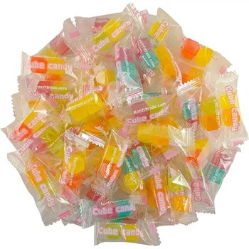 Леденцы мелкие КУБ CUBE candy 1кг. Конфеты-Кубики с буквами фруктовые