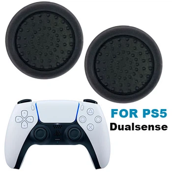 Накладки силіконові на аналогові стики для джойстика PS5 Dualsense чорні 2 шт