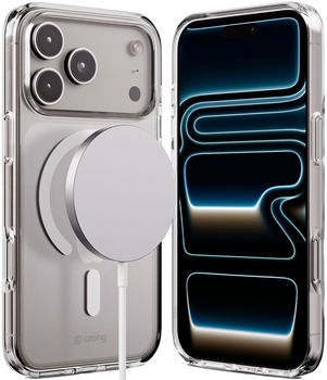 Панель Crong Clear Magnetic для Apple iPhone 17 Pro Max Transparent (CRGCLRMIP1769PTRS)