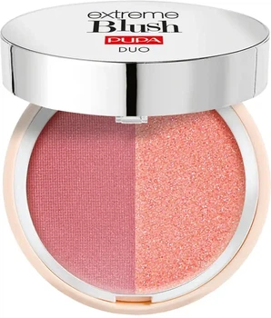 Компактные двойные румяна Pupa Extreme Blush Duo 110 - Radiant Amarant Glow Watermelon 4 г
