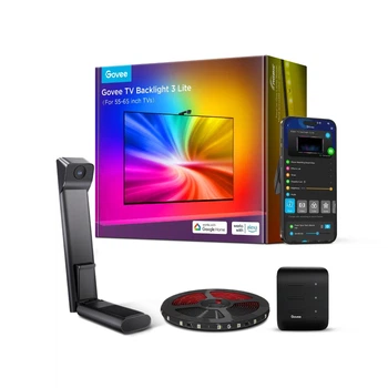 Розумне адаптивне LED-підсвічування Ambilight для телевізорів 55–65", Govee TV Backlight 3 Lite RGBICW з підтримкою Matter.