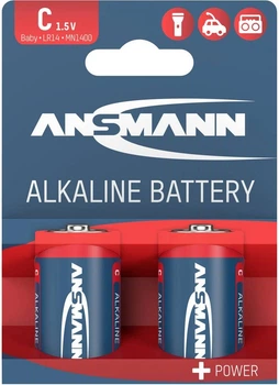Baterie alkaliczne Ansmann 2 x C Alkaline Red Blister (1513-0000)