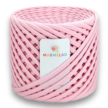 Трикотажная пряжа Мармелад 50 м 3-5 мм Marshmallow Зефир