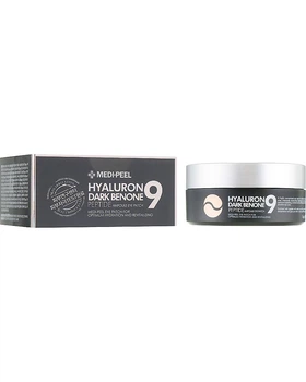 Осветительные патчи MEDIPEEL Hyaluron Dark Benone Peptide 9 Ampoule Eye Patch 60 шт (8809409343655)