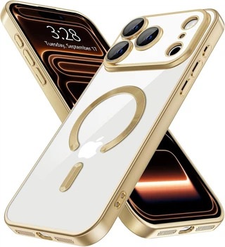 Чехол Fiji Chrome для Apple iPhone 17 Pro Max с MagSafe и защитой камер матовый Light Gold