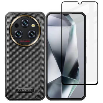 Защитное стекло Fiji Premium для Oukitel WP35 / WP35 Pro / WP35s полная проклейка Anti-Static черный